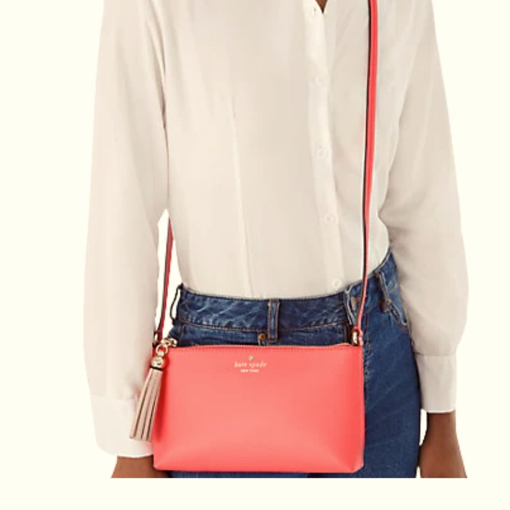 EUC Kate Spade pink Ivy Street Amy Crossbody Pink
